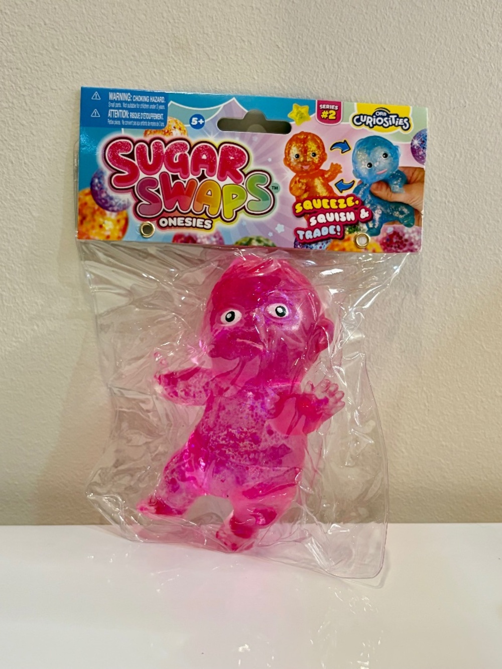 Sugar Swaps Pink Glitter Baby Squishy Toy